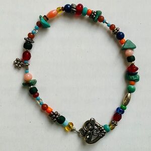 Handmade Multi Stone bracelet 7”
